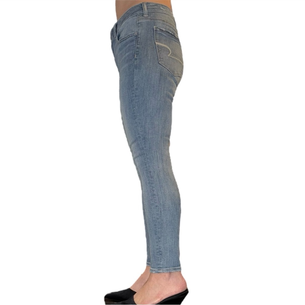 American Eagle Light Blue Super Super Stretch Ski… - image 3